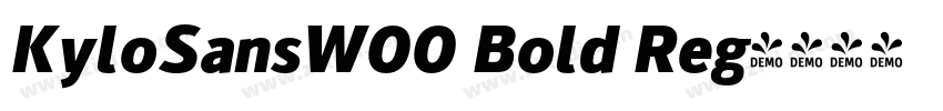 KyloSansW00 Bold Reg字体转换